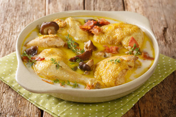 Chicken in White Wine Sauce